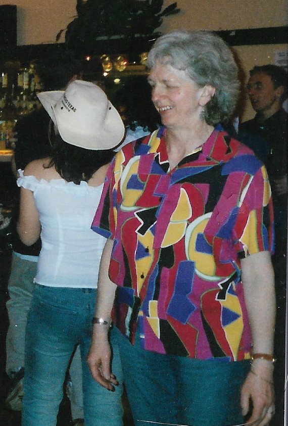 Sarah at Hilary's 50th Bithday Ceildh Nottingham 2002.jpg