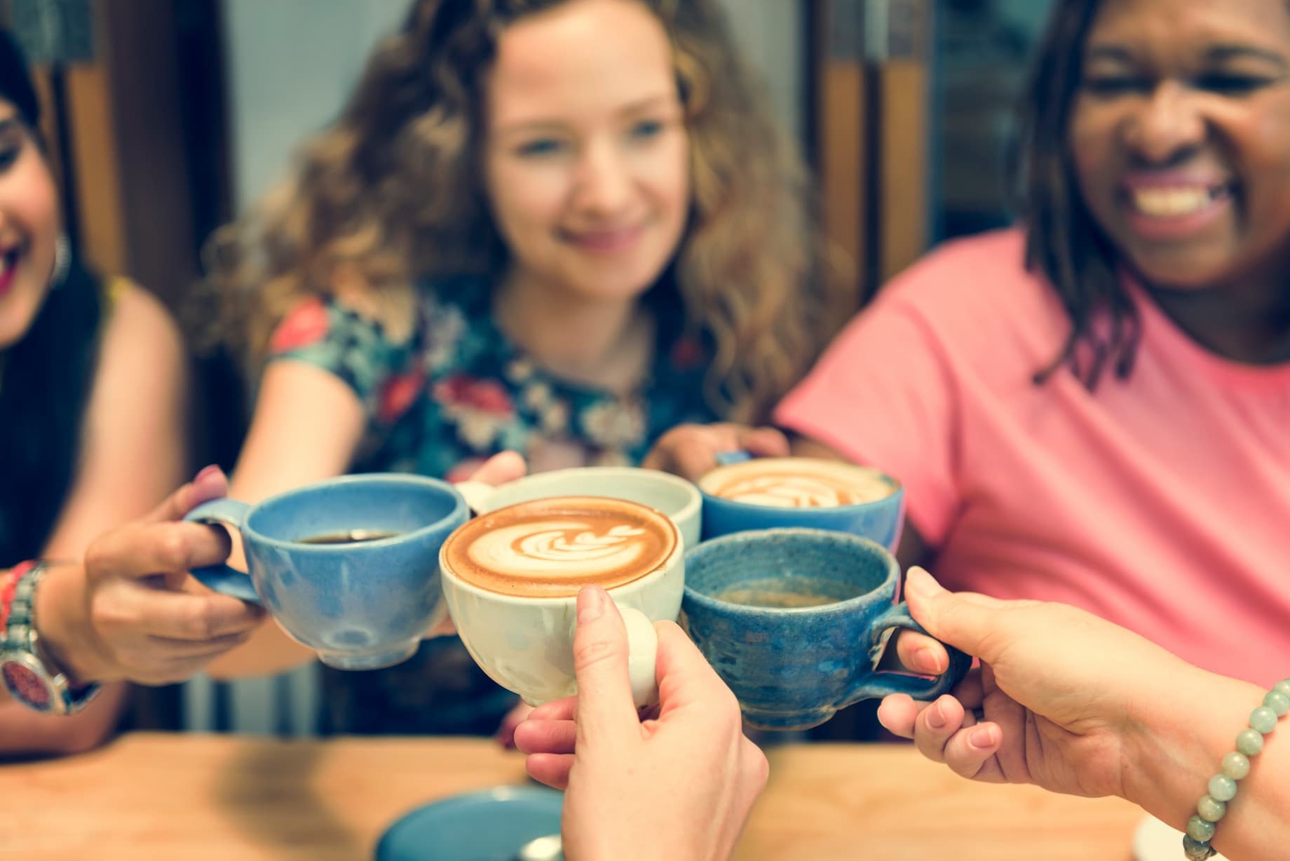 Young Woman Drinking Coffee Concept